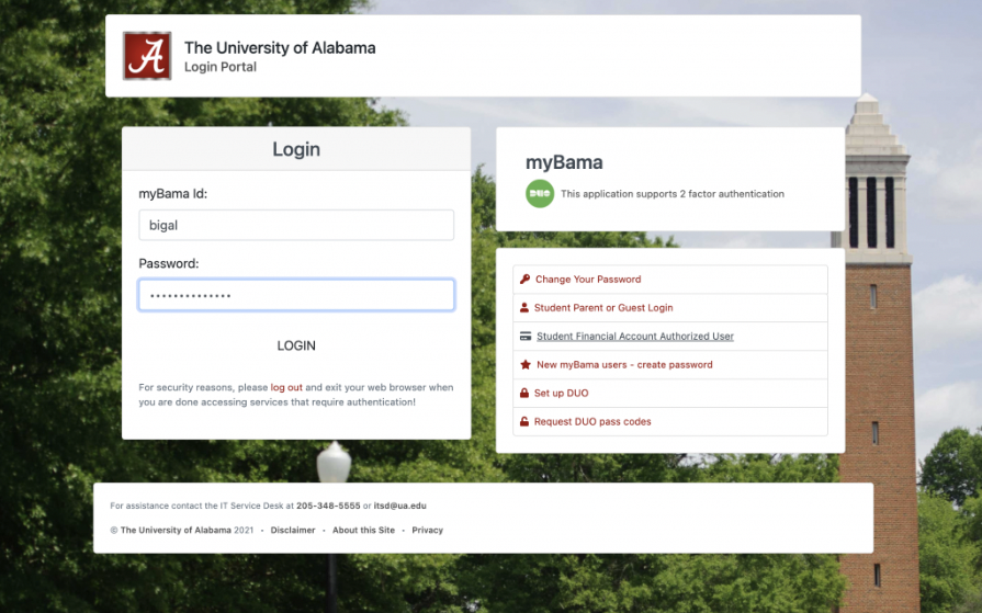 mybama login